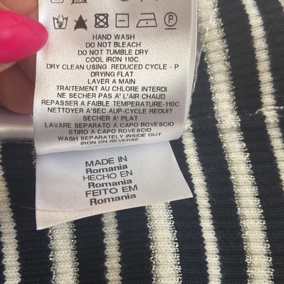 Women’s SeeByChloe cardigan. Blue/white/silver. Size 42 - Picture 9 of 10